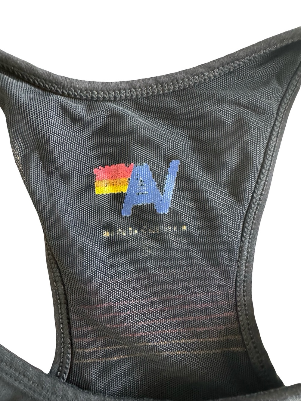 Aviator Nation Black Shorts & Sports Bra with Rainbow AV Logo - Picture 5 of 7